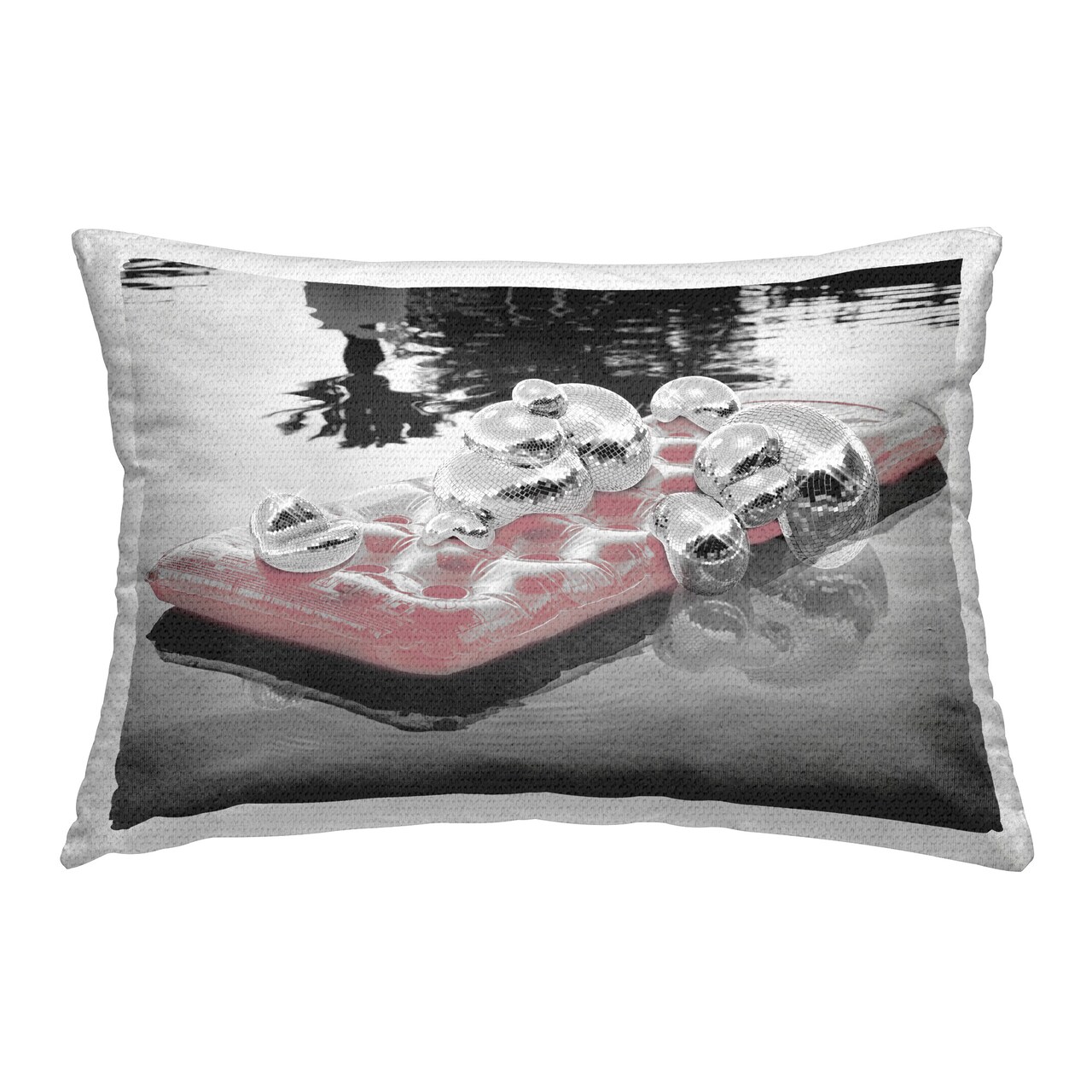 Disco Pool Float Design by Ziwei Li Outdoor Printed Pillow